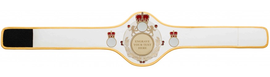 QUEENSBURY PRO LEATHER CHAMPIONSHIP BELT QUEEN/W/G/ENGRAVE - AVAILABLE IN 10+ COLOURS